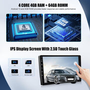 Autorradio SIXWIN 4+64G Android 13 para Renault Clio 3ª generación 2005-2014 con CarPlay, Android Auto, Mirrorlink, pantalla táctil de 9 pulgadas, navegador, WiFi, Bluetooth 5.0, FM/RDS, 32EQ y cámara de visión trasera