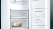 Congelador Siemens GS54NAWCV iQ500, 176 x 70 cm, 327 L, noFrost nunca más volver a descongelar, bigBox espacio para alimentos congelados grandes, varioZone estantes y cajones de cristal flexibles, Blanco