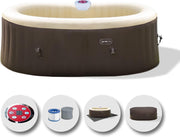Jacuzzi hinchable, ovalado, 190 x 120 x 65 cm (550 L/145 gal) con bomba integrada de 30 W