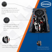 Depósito para coche de 200 L, gasóleo/GNR con bomba de 12 V 40 L/min, depósito de combustible para almacenamiento de gasóleo con estación de llenado y pistola automática