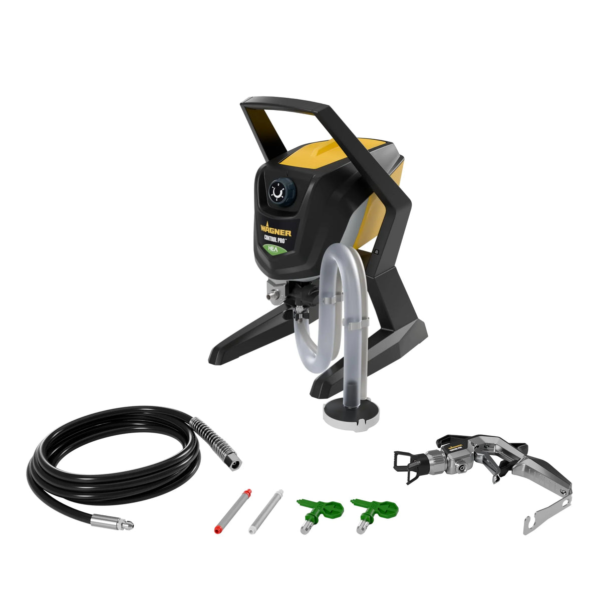 Sistema de pulverización airless Wagner Control Pro 350 R para pintura de pared, látex, barniz y lasur, 15 m² en 2 min, regulador de presión de 110 bar, manguera de 15 m