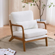 Sillón decorativo tapizado de estilo moderno de mediados de siglo