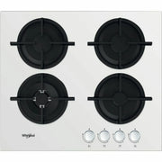 Placa de gas Whirlpool AKT 625/WH, integrada, color blanco, 4 zonas