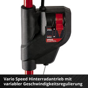 Cortacésped a batería Einhell GE-CM 36/47 S HW Li Kit Power X-Change (36 V, 47 cm de ancho de corte, hasta 700 m², sin escobillas, tracción a las ruedas, saco de recogida de 75 L, incl. 4x 4,0 Ah + 2x cargador doble)