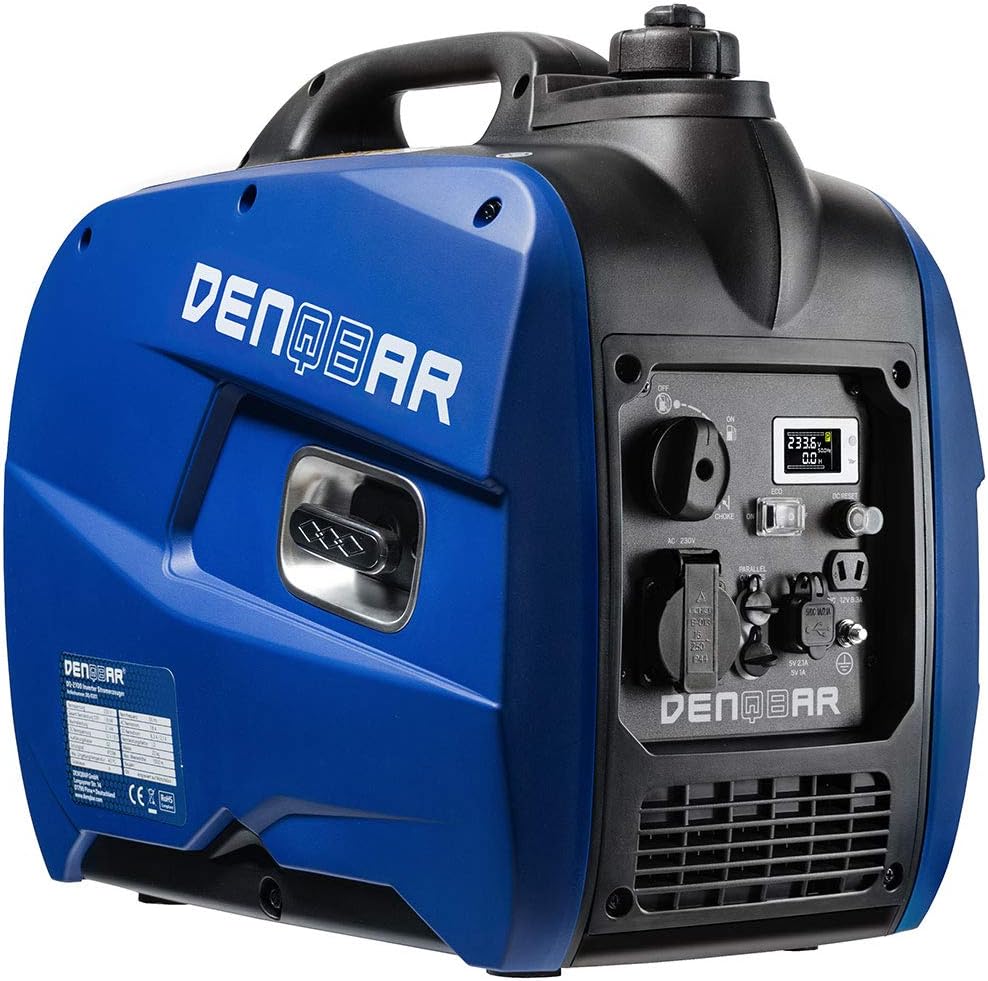 DENQBAR Generador eléctrico Inverter 2100 W Generador portátil insonorizado - DQ-2100