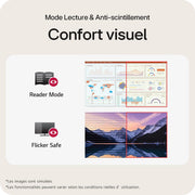Monitor LG Ultrafine™ 27U411A-B de 27" - Panel IPS, resolución FHD (1920 x 1080), 5ms 120Hz, HDR 10, DCI-P3 99% (CIE1931), modo lectura, inclinable