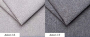 Sofá rinconero Robin Inspire Grand con función cama plata-antracita izquierdo | Sofá en forma de L con arcón, función relax, 2 taburetes y reposacabezas. Conjunto de salón con opción de dormir.
