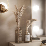 Tocador Lookway MADA Elite II con espejo LED – Elegante cachemira o blanco de alto brillo, montaje en pared, cajones espaciosos (cachemira/cachemira de alto brillo)