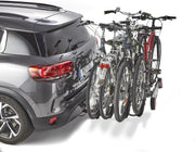 Portabicicletas para 4 bicicletas sobre enganche, abatible Premium Mottez, acero