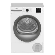 Secadora con bomba de calor Beko BM3T38210W1 8 kg, apta para alérgicos, secado higiénico, 15 programas, exprés, clase energética E