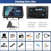 Autorradio SIXWIN 4+64G Android 13 para Renault Clio 3ª generación 2005-2014 con CarPlay, Android Auto, Mirrorlink, pantalla táctil de 9 pulgadas, navegador, WiFi, Bluetooth 5.0, FM/RDS, 32EQ y cámara de visión trasera