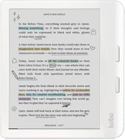 Lector de libros electrónicos Kobo Libra Colour | Pantalla E Ink Kaleido™ 3 de 7" | Temperatura de color y brillo ajustables | Reducción de luz azul | eBooks y audiolibros | Memoria de 32 GB | Resistente al agua | Blanco