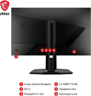 Monitor Gaming MSI G272QPF E2 27" WQHD - Panel Rapid IPS, 2560x1440, 180Hz / 1ms, 125% sRGB, Adaptive-Sync - DisplayPort 1.2a, HDMI 2.0b CEC