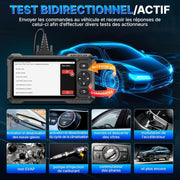 KINGBOLEN S6 Elite Escáner de Diagnóstico Automotriz, Herramienta de Diagnóstico OBD2 en Español para Sistemas Completos con más de 15 Funciones de Reinicio, Control Bidireccional, CANFD y FCA, Actualización Gratuita de por Vida