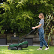 Cortacésped a batería Bosch CityMower 18V-32-300 (18 voltios, 1 batería de 4,0 Ah, ancho de corte: 32 cm, para superficies de césped de hasta 300 m², en caja)
