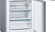 Frigorífico combi Bosch KGN36NWEA Serie 2, 186 x 60 cm, 215 L de refrigeración y 87 L de congelación, NoFrost: nunca más tendrá que descongelar, iluminación LED para una distribución uniforme de la luz