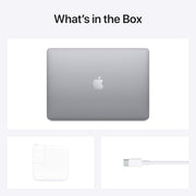 Apple MacBook Air de finales de 2020 con chip M1 de Apple (13,3 pulgadas, 8 GB de RAM, 256 GB SSD) Gris espacial - Teclado Azerty (Reacondicionado)