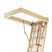 Escalera de desván aislada DOLLE 112x60 cm, valor U 0,77, tres secciones, para 285 cm de altura de habitación, 150 kg de capacidad de carga con aislamiento