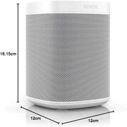 Altavoz inteligente Sonos One, negro – Altavoz Wi-Fi inteligente con control por voz Alexa, Google Assistant y AirPlay – Altavoz multiroom para streaming de música ilimitado