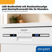 Lavavajillas 45 cm 9 cubiertos GSP9309-030E 7 programas 49 dB de libre instalación o integrable bajo encimera blanco