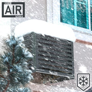 Cubierta para aire acondicionado Box Air - Carcasa insonorizante para bomba de calor - Rejilla protectora - Revestimiento para unidad exterior de aire acondicionado - Para aires acondicionados y bombas de calor - Cubierta protectora robusta