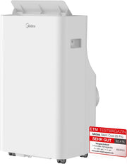 Aire acondicionado portátil Midea Silent Cool 26 Pro WF, 9000 BTU 2,6 kW, refrigeración, ventilación y deshumidificación, tamaño de habitación hasta 88 m³ (33 m²), control por APP/Alexa/Google Home/IFTTT, aire acondicionado móvil con tubo de escape