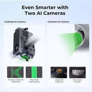 Impresora 3D Creality K2 Plus Combo con sistema de filamento inteligente CFS, doble cámara con IA, impresión de alta velocidad a 600 mm/s, área de impresión de 350 x 350 x 350 mm