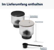 Cafetera superautomática De'Longhi Rivelia EXAM440.55.W con sistema de leche LatteCrema, recipiente de granos intercambiable, 16 bebidas de café y leche con solo tocar un botón, función Extra-Shot, pantalla táctil de 3,5 pulgadas, color blanco