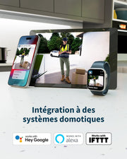 Timbre Arlo 2K, Timbre de vigilancia WiFi inalámbrico para exteriores,  6 meses de autonomía, sensor de movimiento, visión nocturna, audio bidireccional, prueba de Arlo Secure incluida, blanco
