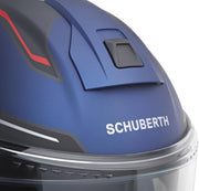 Casco modular Schuberth C5 Omega, azul mate/rojo, M (57)