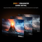 UPERFECT Monitor Portátil 4K 23,8" QLED | 400 Nits 24" Monitor Grande | 3840 * 2160 UHD 100% DCI-P3 | 1MS FreeSync | USB-C y HDMI | VESA y Soporte | Segunda Pantalla para Portátil, PC, Consolas de Juegos