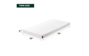 Colchón de espuma viscoelástica Zinus de 5 pulgadas, tamaño individual, con tecnología de enfriamiento, libre de fibra de vidrio, firmeza media, capas transpirables y materiales certificados como seguros