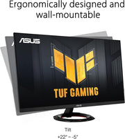 Monitor gaming ASUS TUF Gaming VG249Q3R – 23,8 pulgadas, Full HD (1920x1080), 180 Hz, Fast IPS, Extreme Low Motion Blur™, 1ms (GTG), FreeSync™, Variable Overdrive, 100% sRGB