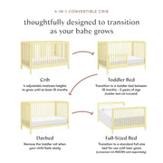 Cuna convertible 4 en 1 Swell de Babyletto con kit de conversión para cama infantil