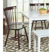 Sillas de comedor de madera maciza con respaldo de barrotes Simple Living Venice (juego de 2)