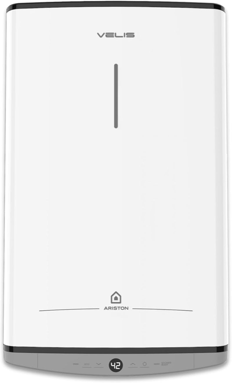 Ariston VELIS DUNE 45 litros - Calentador de agua eléctrico ultraplano - 13% de ahorro energético - Diseñado y fabricado para su instalación en Francia.