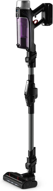 Rowenta X-Force Flex 9.60 Allergie Aspiradora escoba sin cable, filtración antialergénica, potente 100AW, ultraligera, autonomía 45min RH2038WO, negro/violeta