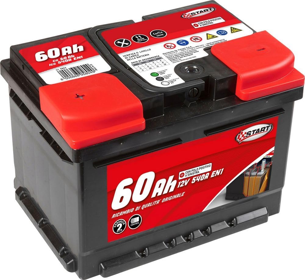 Batería de coche Start 60Ah 12V 540A polo positivo izquierdo caja L2