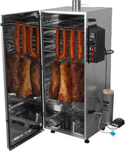 Ahumador BROWIN dragON | Eléctrico | Acero | 1500W | Capacidad de 220L | 50x51x125cm | 49,1kg | Control digital | Kit de ahumado | 330350