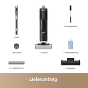 Aspiradora en seco y húmedo Dreame H14 Pro, 18000Pa, reclinable 180°, mantenimiento de cepillo a 60°C, secado en 5 min, cepillo de doble rotación