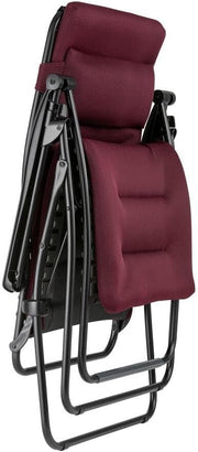 Lafuma MOBILIER Silla relax, plegable y ajustable, RSXA Clip XL, Air Comfort, color: Burdeos, LFM2041-3186