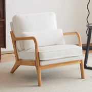 Sillón decorativo tapizado de estilo moderno de mediados de siglo