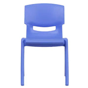 Paquete de 10 sillas escolares apilables de plástico de Flash Furniture con altura de asiento de 13.25 pulgadas