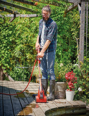 Cepillo de superficies a batería Einhell PICOBELLA 18/215 Power X-Change (18 V, multifuncional, conexión de manguera de jardín integrada, incl. cepillo MEDIUM, sin batería)