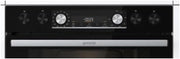 Set de horno empotrable Gorenje con aire caliente Inox Set 4 con placa vitrocerámica / 77 litros / ExtraSteam / GentleClose & Open / EcoClean / AirFry / PizzaMode / PerfectGrill / guías telescópicas / aspecto inox