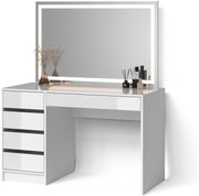 Tocador Livinity Imola, blanco, 120 cm con iluminación LED