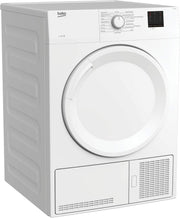 Secadora de condensación Beko DC 7130 N b100, 7 kg, medición electrónica de humedad, protección antiarrugas automática, tambor delicado AquaWave, 15 programas, programa exprés