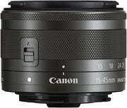 Canon EF-M 15-45 mm f/3.5-6.3 IS STM (certificado reacondicionado), base, negro
