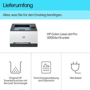 Impresora multifunción láser a color HP Color LaserJet Pro MFP 3302fdwg, fax, impresión automática a doble cara, pantalla táctil, Wi-Fi, Ethernet, USB, HP Wolf Pro Security