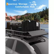 Cesta de carga universal de acero para techo de alta resistencia, capacidad de 200 libras, portaequipajes grande para SUV, automóviles y camionetas